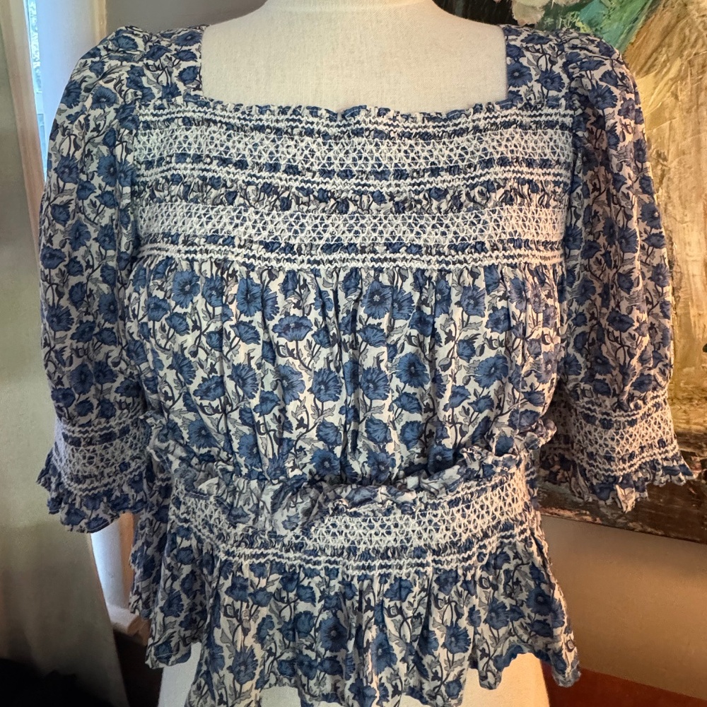 Loeffler Randall small floral print top